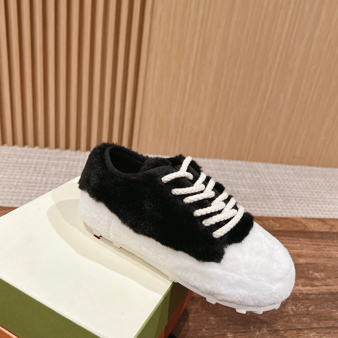 Marni Black Teddy Tennis Sneaker - DesignerGu