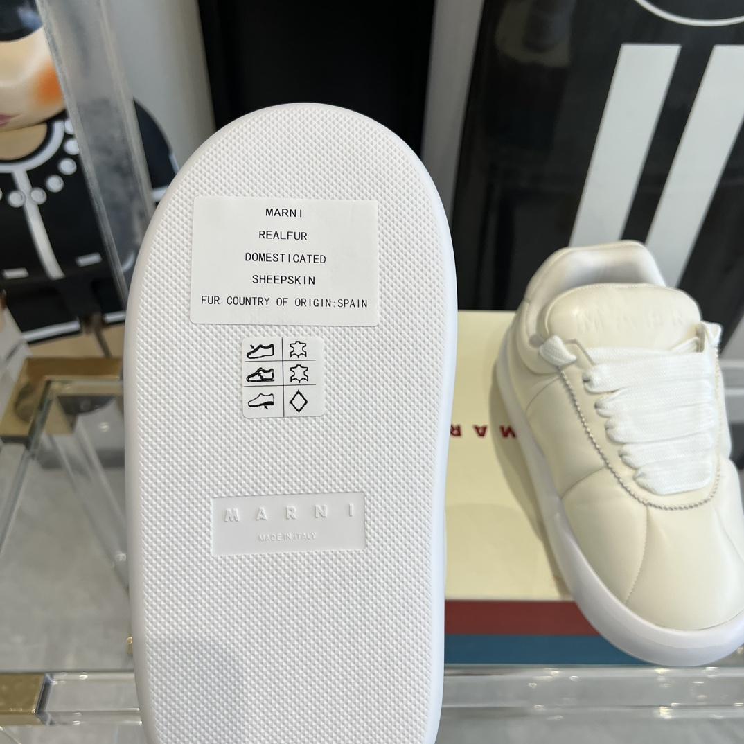 Marni White Leather Bigfoot 2.0 Sneaker - DesignerGu