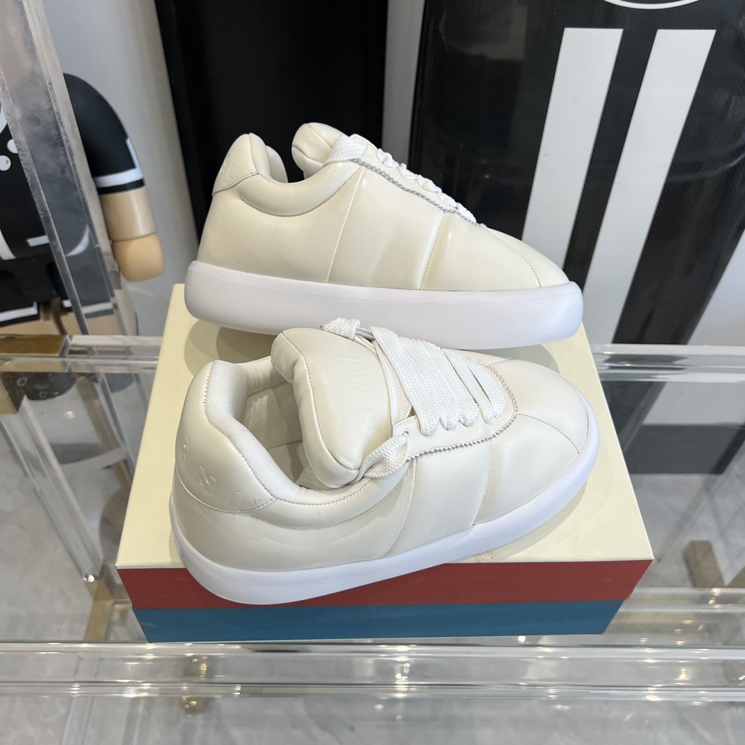 Marni White Leather Bigfoot 2.0 Sneaker - DesignerGu