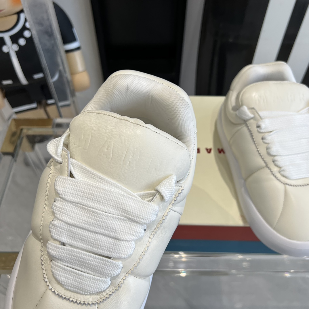 Marni White Leather Bigfoot 2.0 Sneaker - DesignerGu