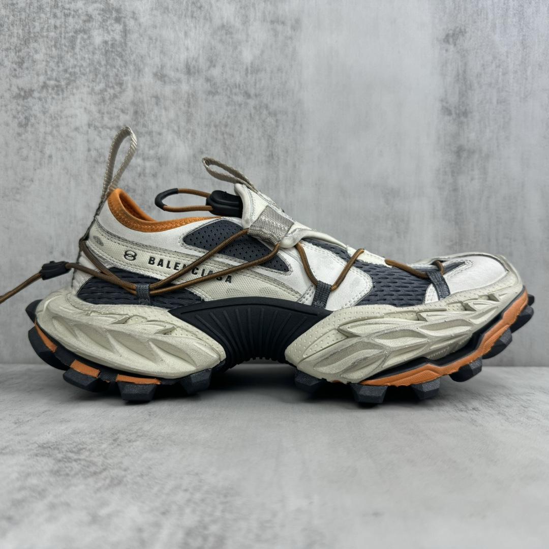 Balenciaga Hike Sneaker In Beige And Orange - DesignerGu