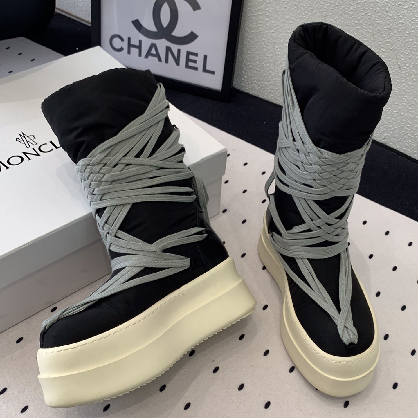 Moncler x Rick Owens Bigrocks Padded Boots - DesignerGu