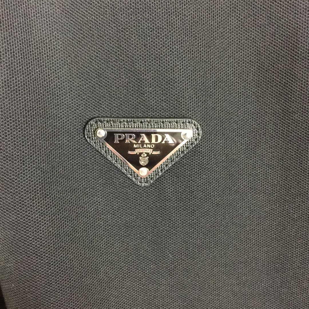 Prada Triangle-logo Cotton Polo Shirt - DesignerGu