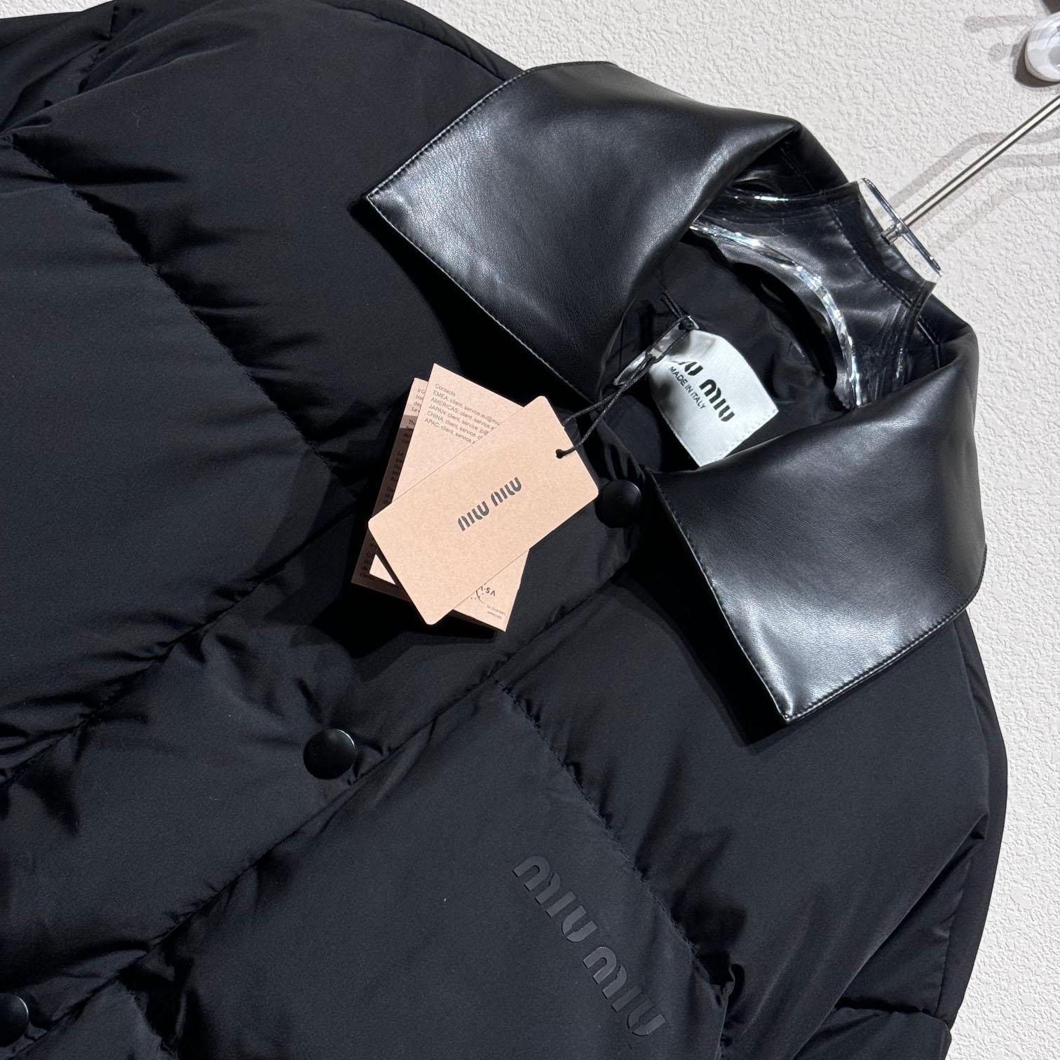 Miu Miu Cropped Down Jacket - DesignerGu