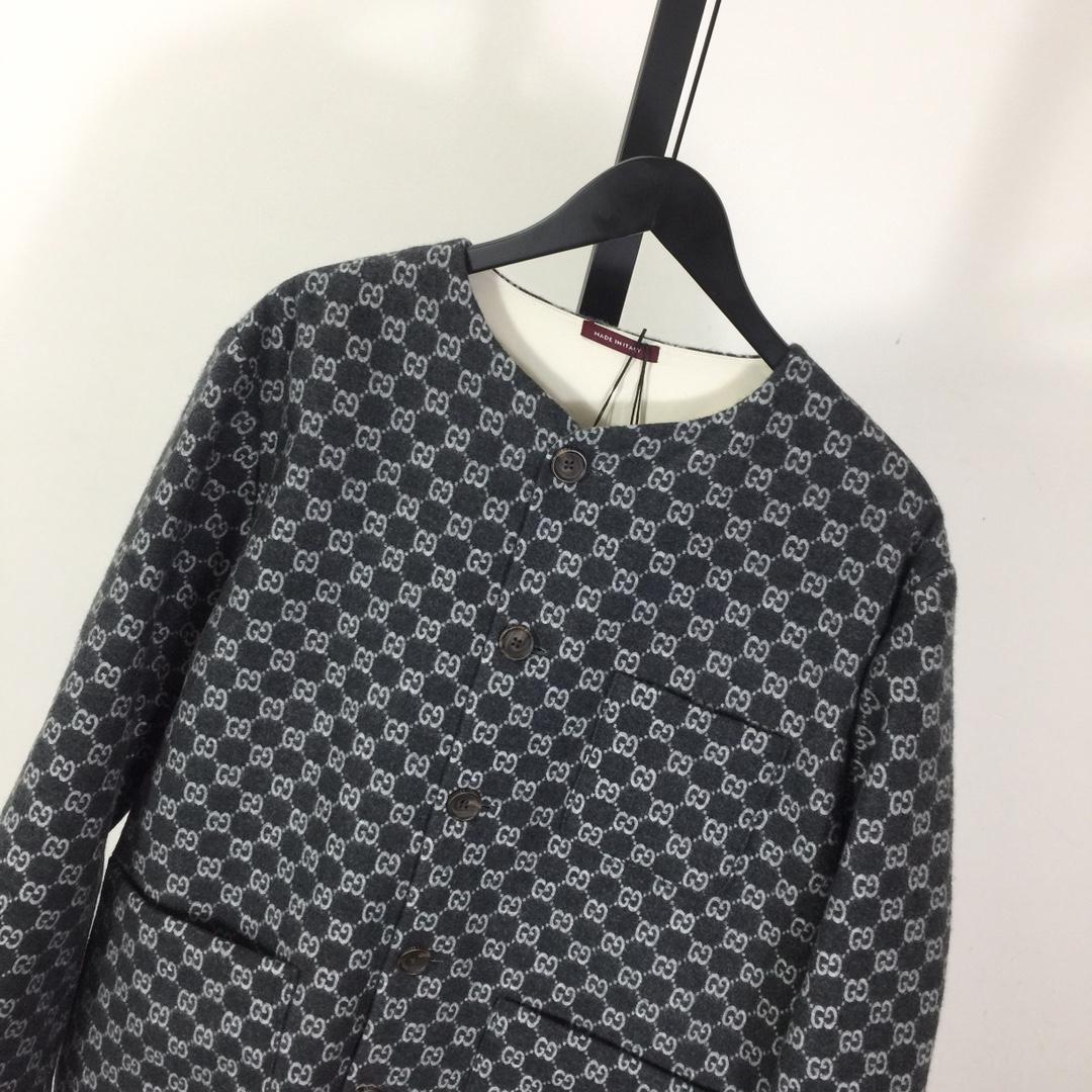 Gucci Bouclé Wool Jacket With GG Shadow - DesignerGu