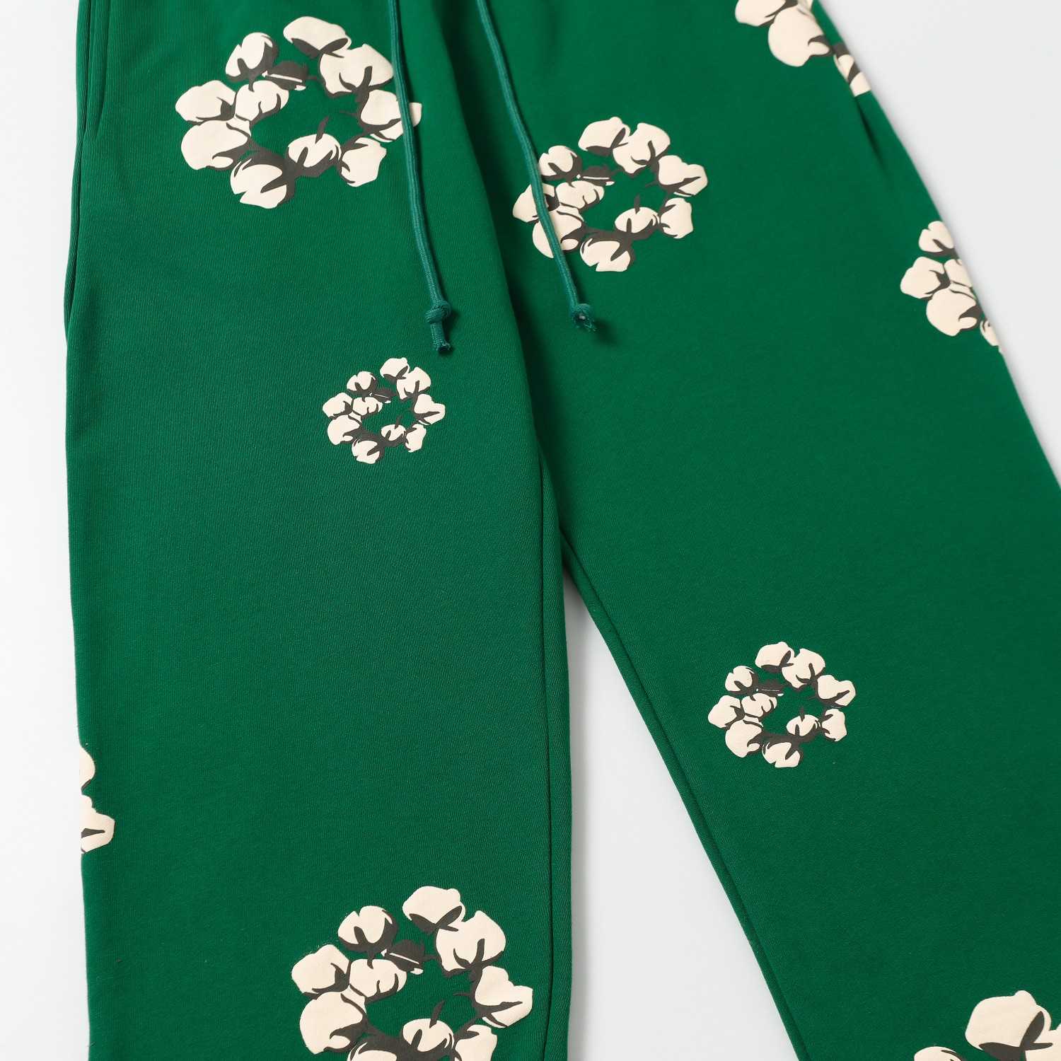 Denim Tears Cactus Tears Wreath Sweatpants Green - DesignerGu