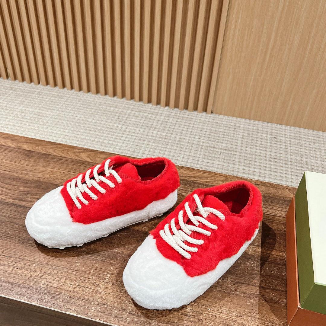 Marni Red Teddy Tennis Sneaker - DesignerGu