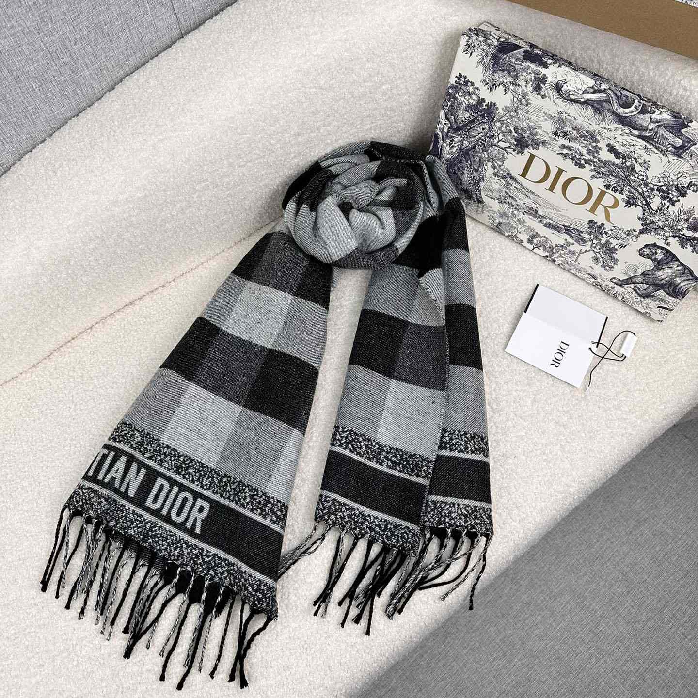 Dior Check'N'Dior Scarf - DesignerGu