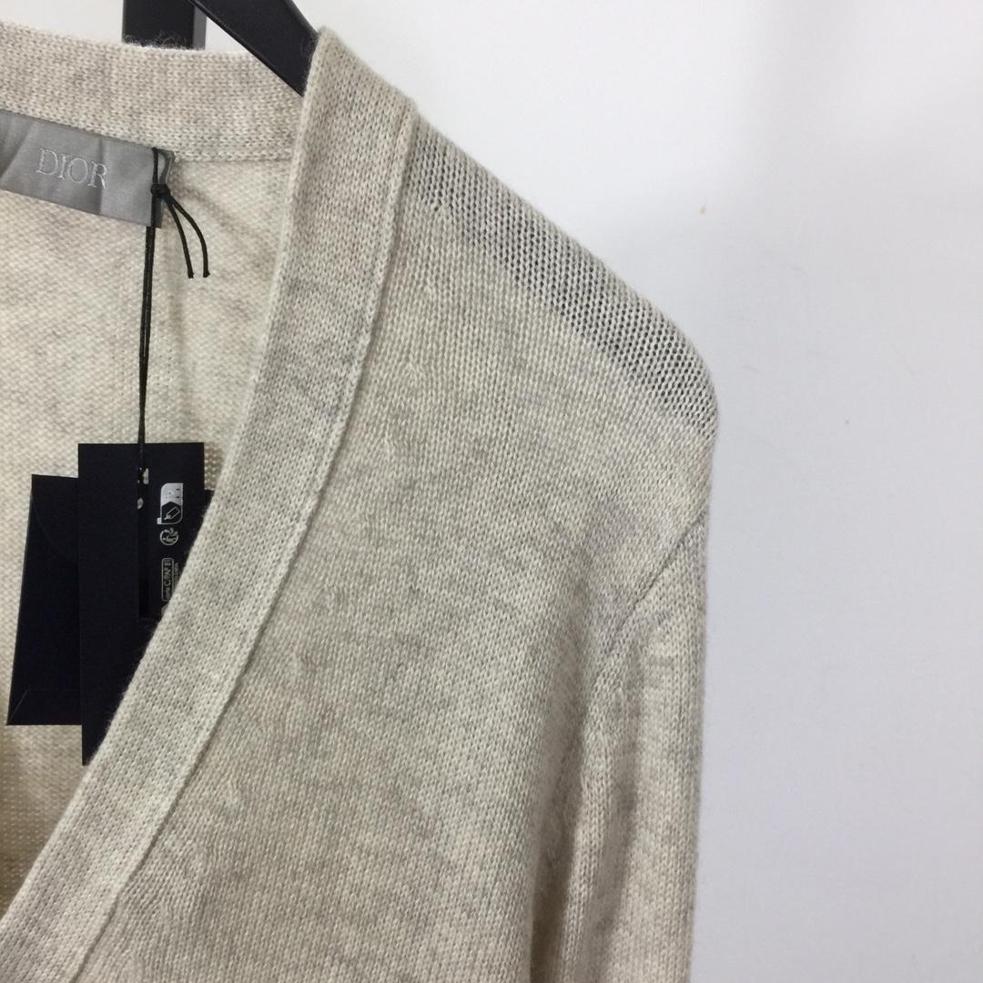 Dior Embroidered Logo Cashmere Cardigan - DesignerGu