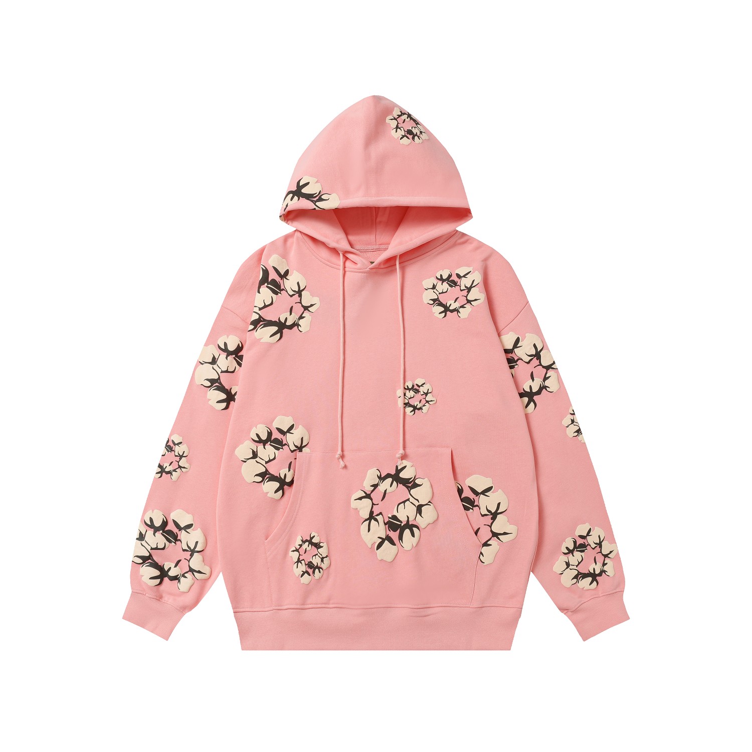 Denim Tears Cactus Tears Wreath Hoodie Pink - DesignerGu