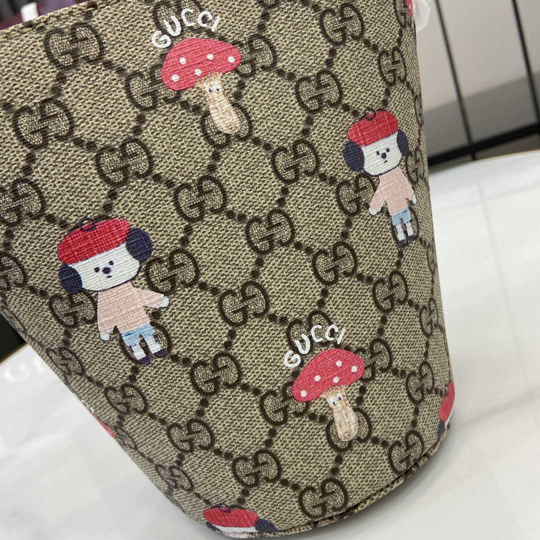 Gucci Children's Printed GG Bucket Bag  - DesignerGu