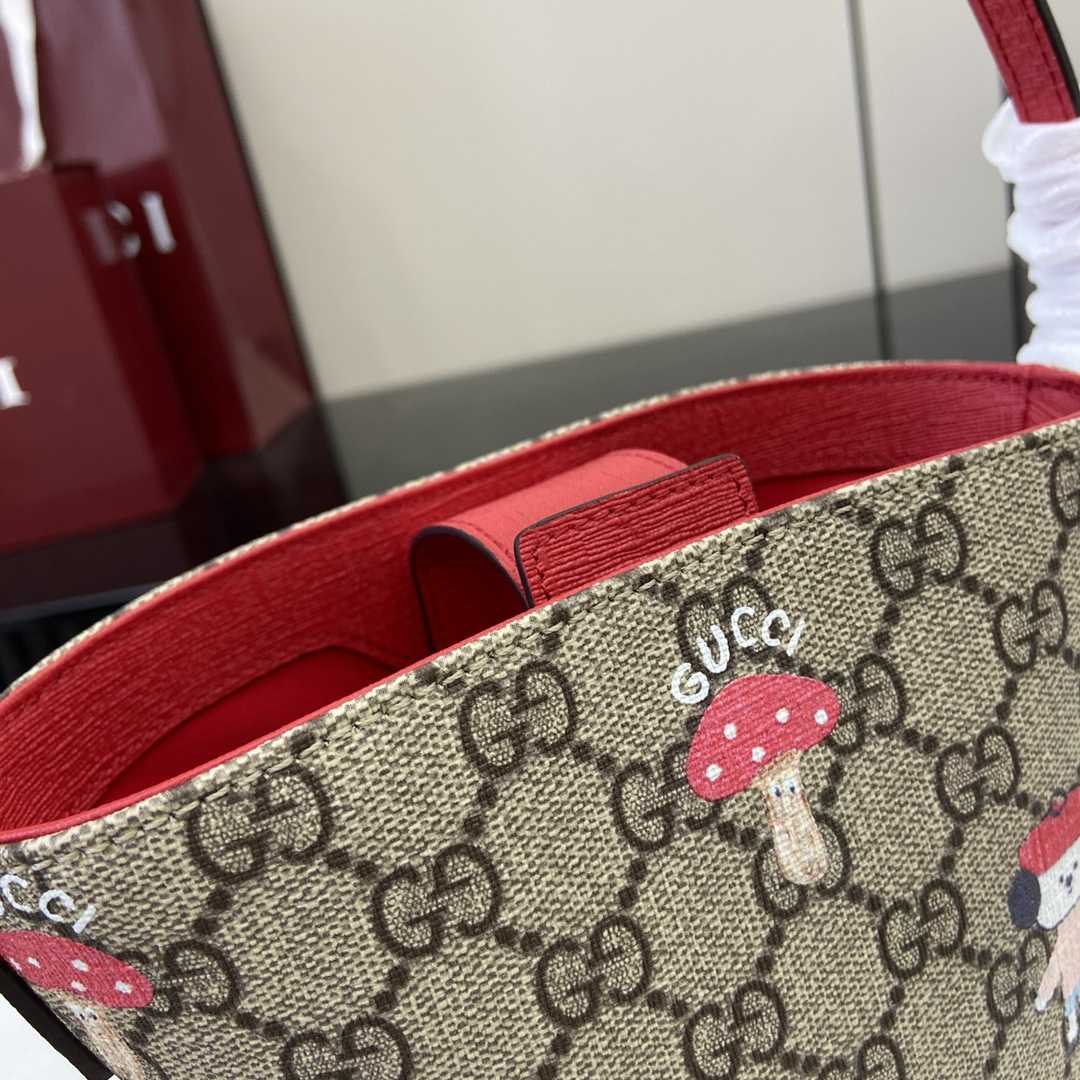 Gucci Children's Printed GG Bucket Bag  - DesignerGu