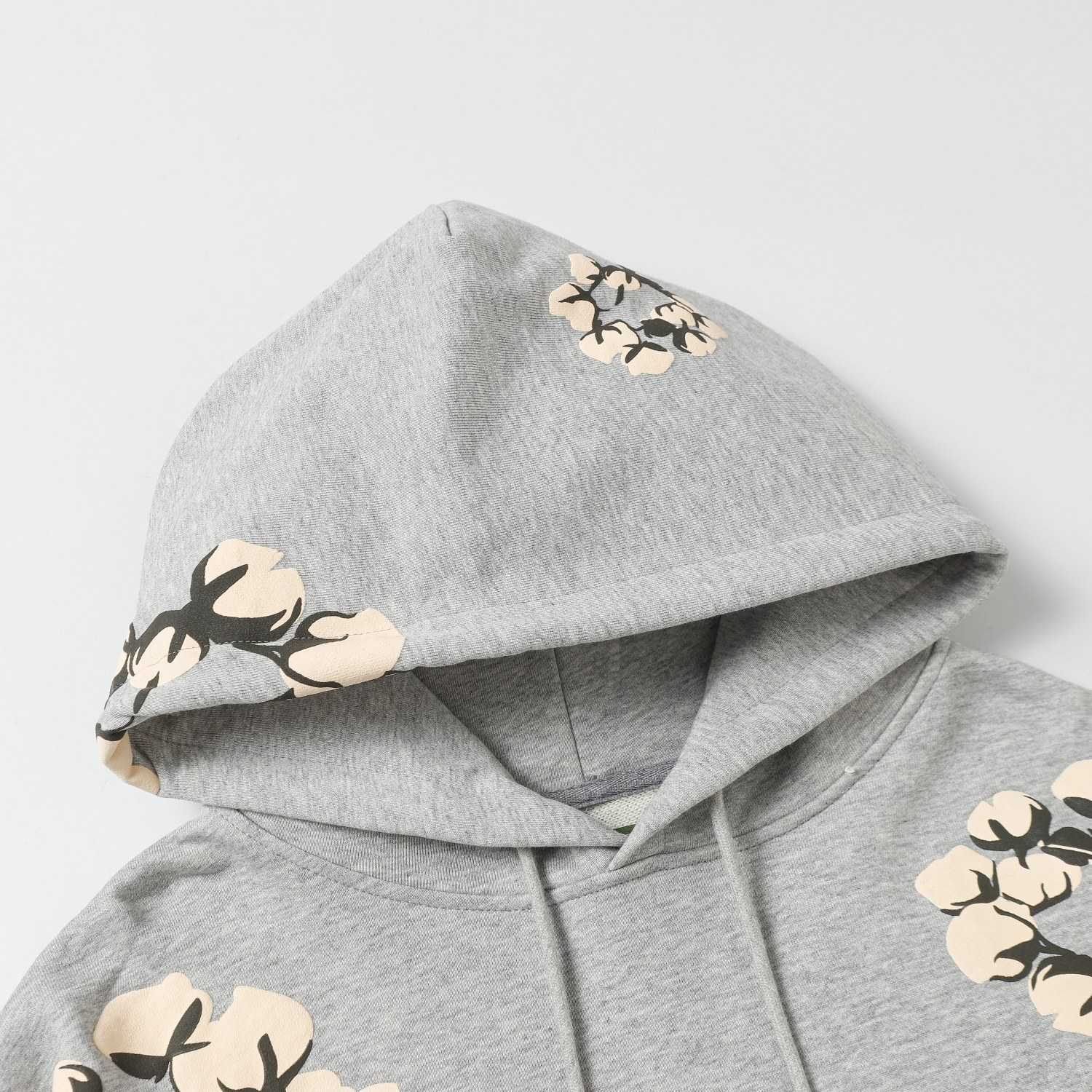 Denim Tears Cactus Tears Wreath Hoodie Grey - DesignerGu