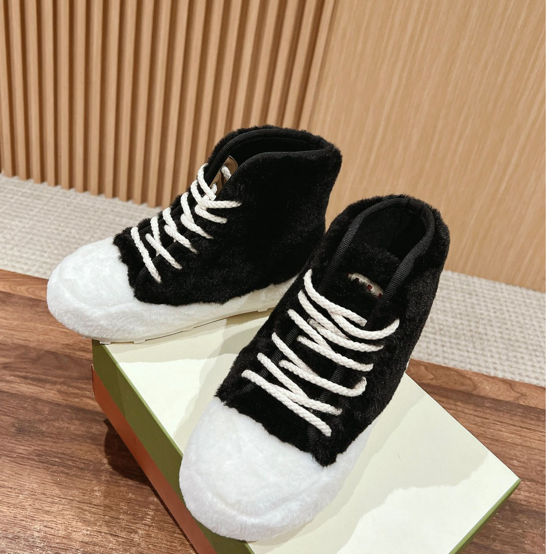 Marni Teddy Tennis High Sneaker - DesignerGu