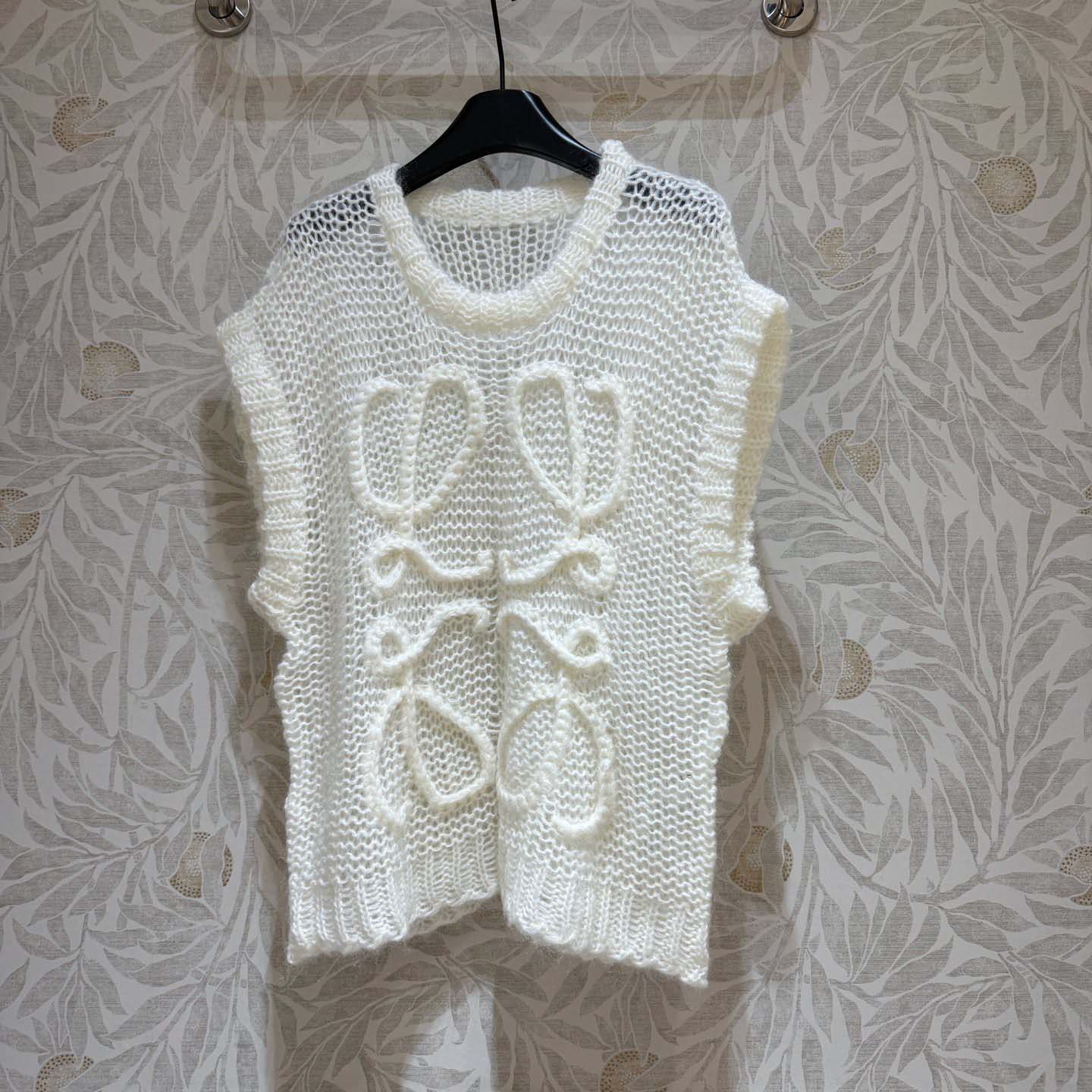 Loewe Open-Knit Mohair-Blend Vest - DesignerGu