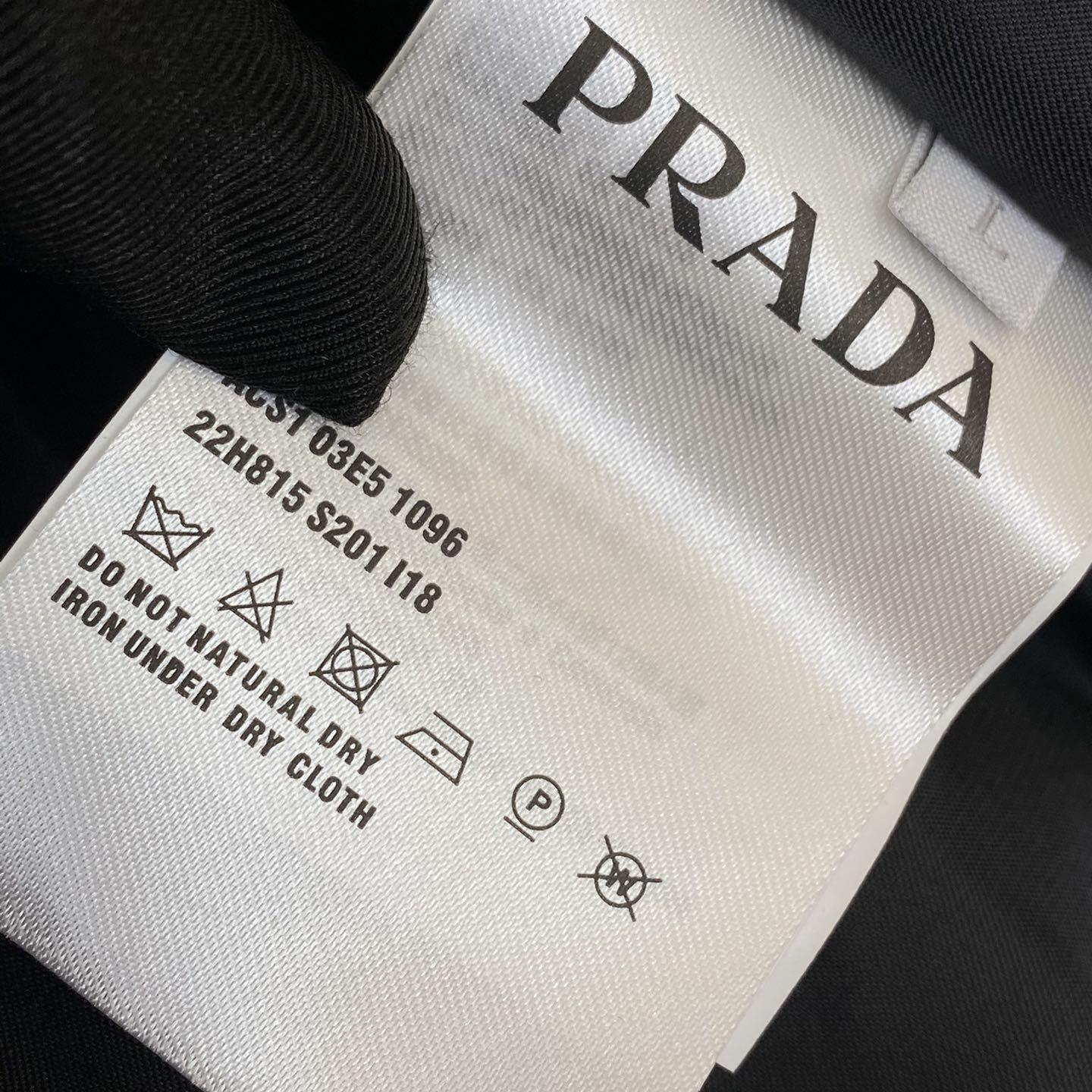 Prada Gewatteerd Denim Bomberjack - DesignerGu