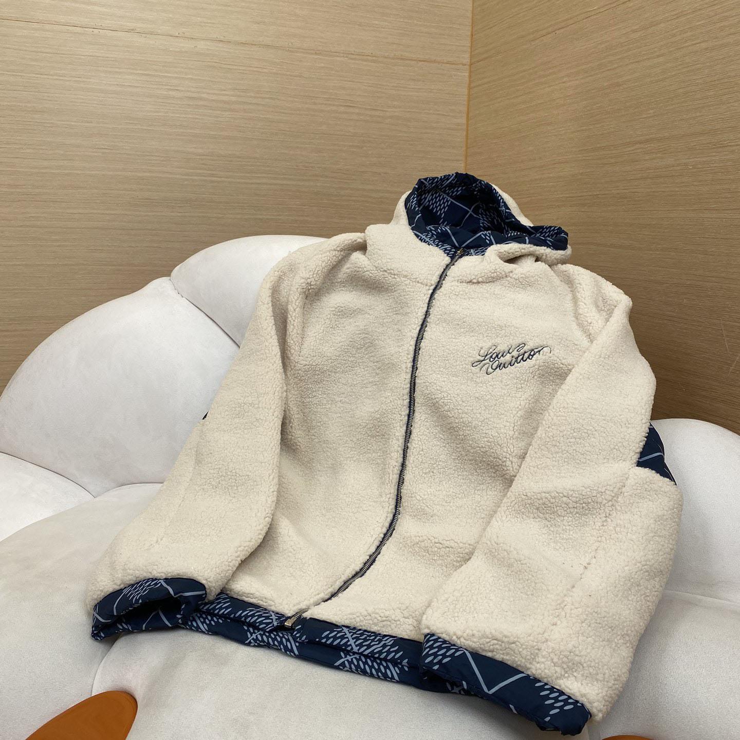 Louis Vuitton Reversible Nylon And Fleece Windbreaker - DesignerGu