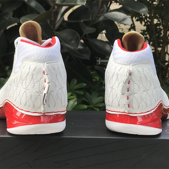 Jordan Air Jordan 23 White Varsity Red Sneaker   318376-161 - DesignerGu