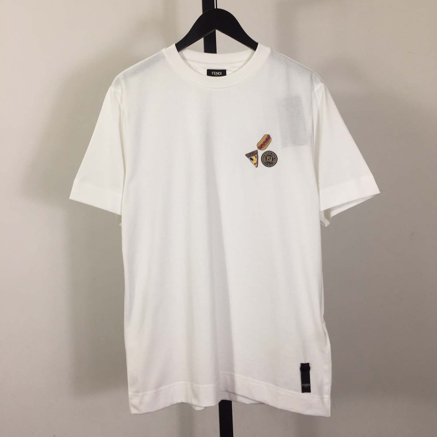 Fendi White Cotton Fendilicious T-shirt - DesignerGu