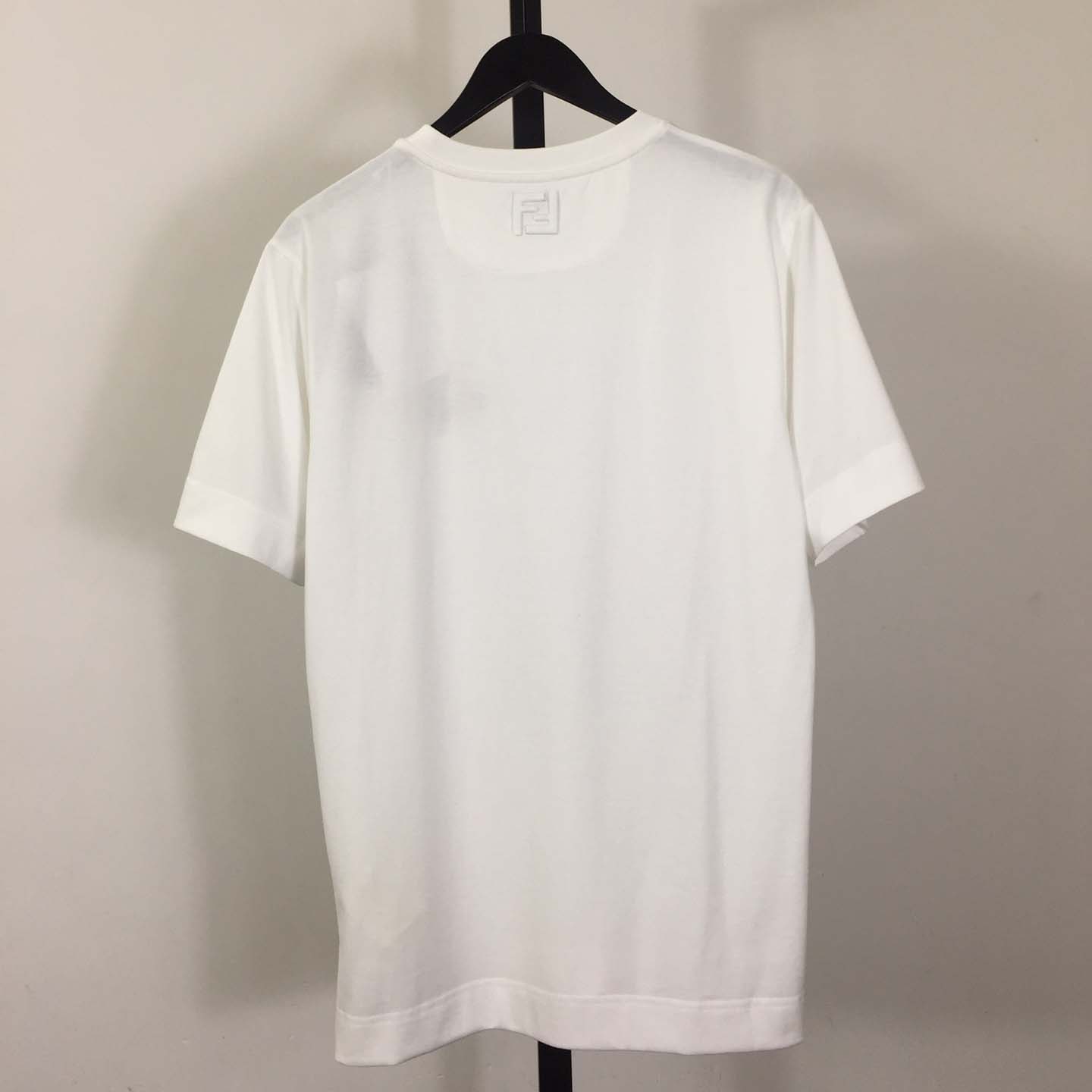 Fendi White Cotton Fendilicious T-shirt - DesignerGu