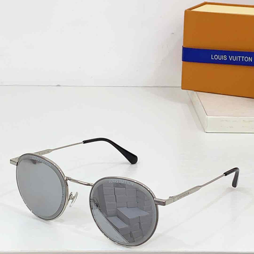 Louis Vuitton LV Super Vision Metal Round Sunglasses    Z2626U - DesignerGu