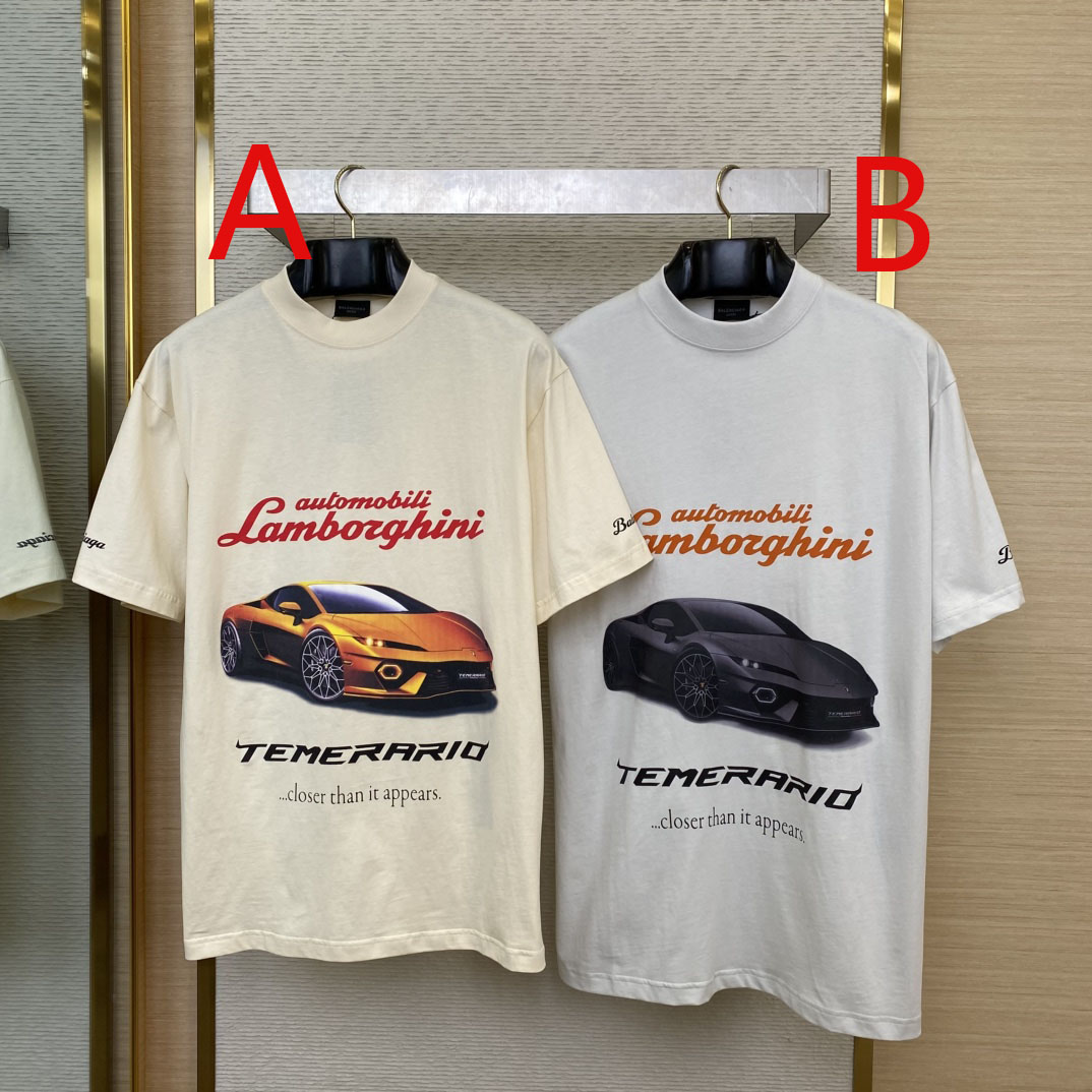 Balenciaga Automobili Lamborghini T-Shirt  - DesignerGu