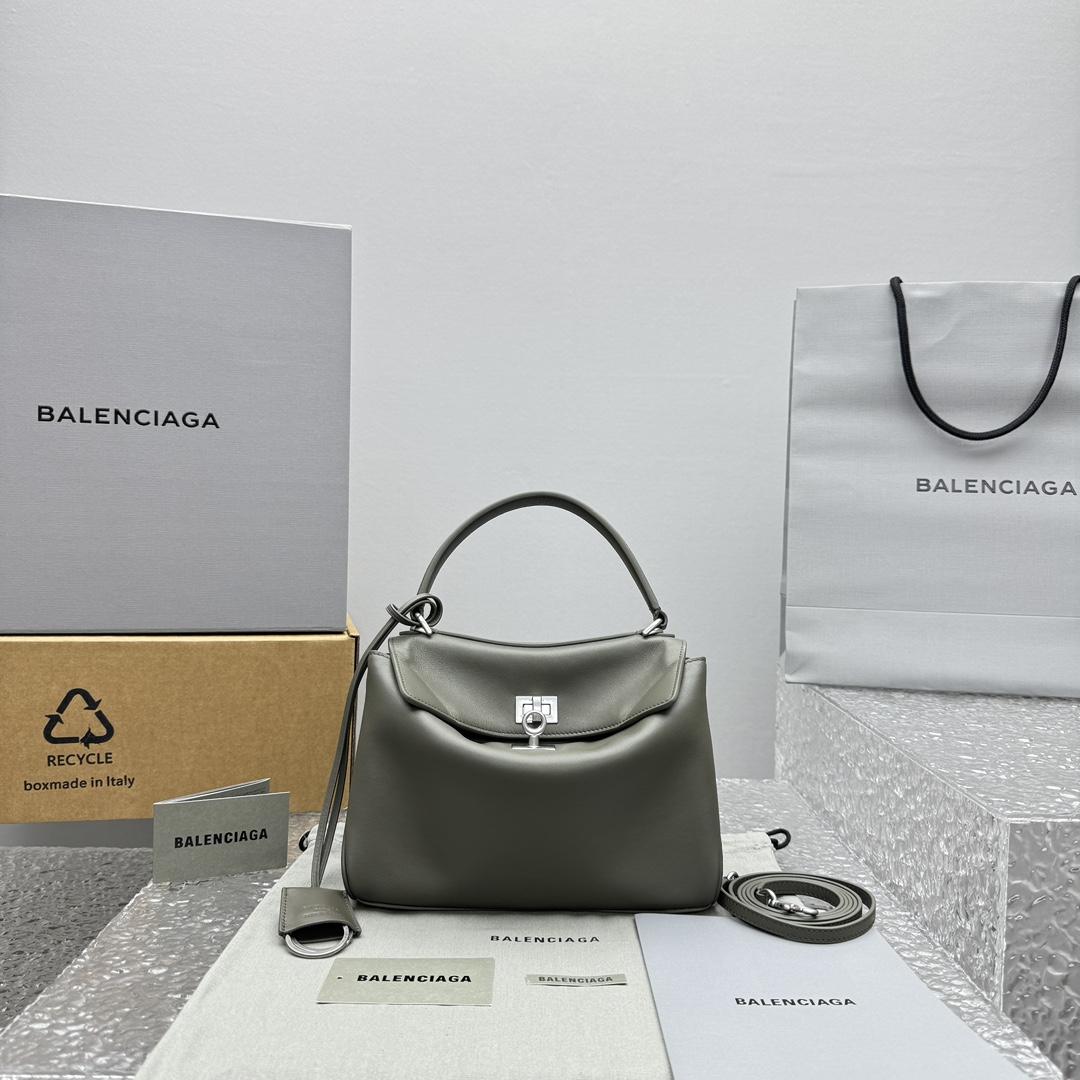 Balenciaga Rodeo Mini Handbag In Khaki   - DesignerGu