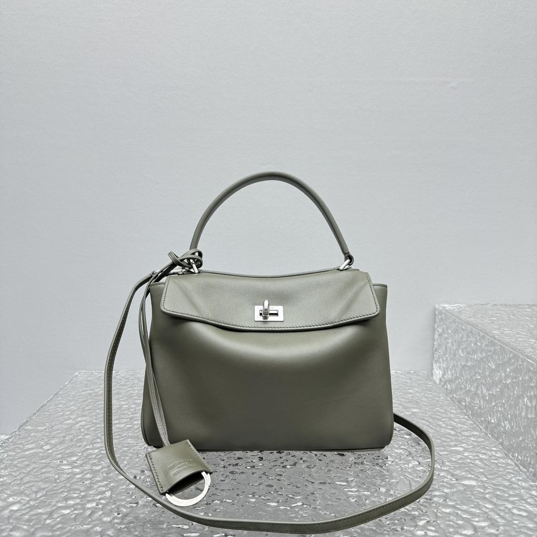 Balenciaga Rodeo Mini Handbag In Khaki   - DesignerGu