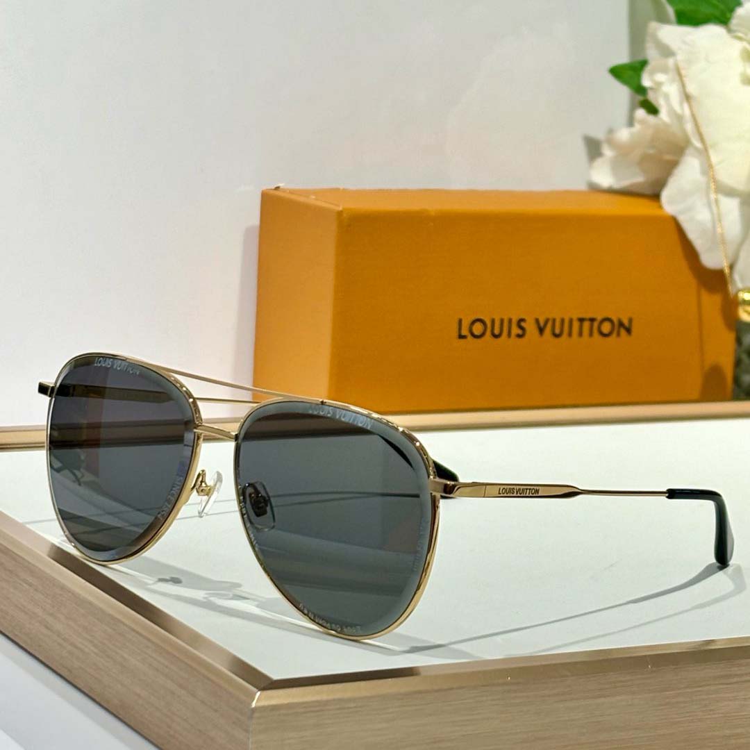 Louis Vuitton LV Super Vision Metal Pilot Sunglasses   Z2625U - DesignerGu