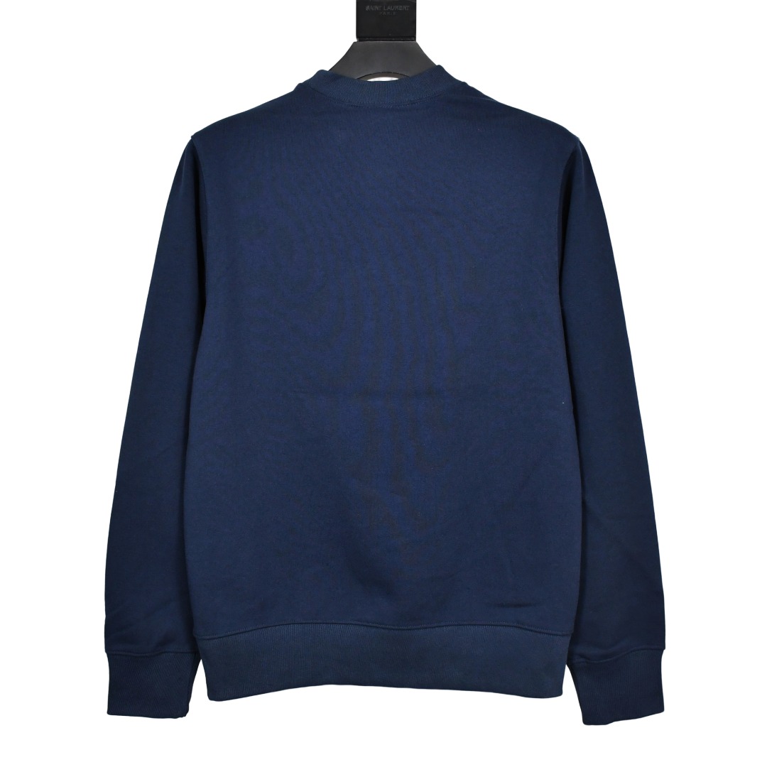 Supreme Kanji Logo Crewneck 'Navy blue' - DesignerGu