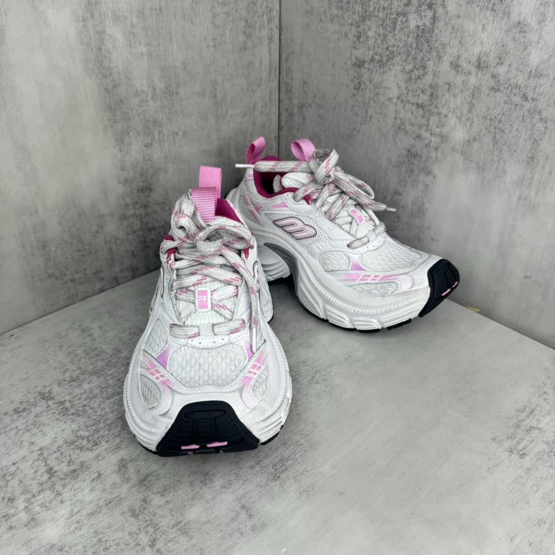 Balenciaga 6XL Sneaker In White, Light pink, Grey And Black - DesignerGu