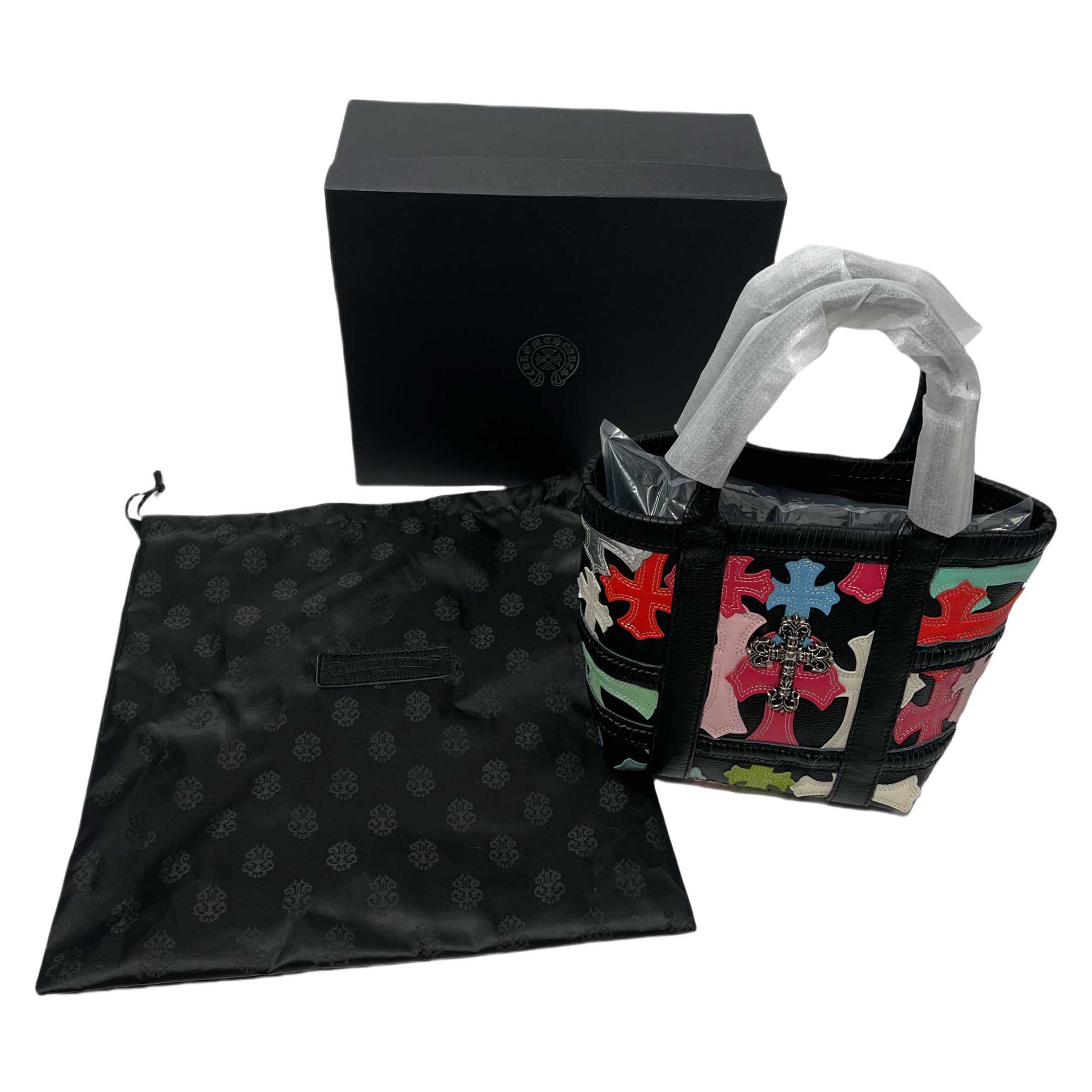 Chrome Heart Cross Patch Tote Bag (32-20.5-20.5cm) - DesignerGu