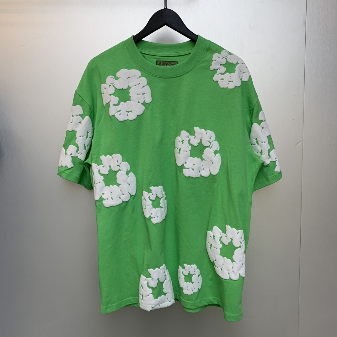 Denim Tears Cotton T-shirt In Green - DesignerGu