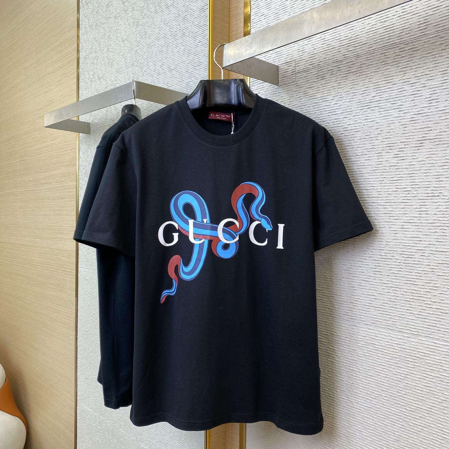 Gucci Printed Medium Cotton Jersey T-shirt - DesignerGu