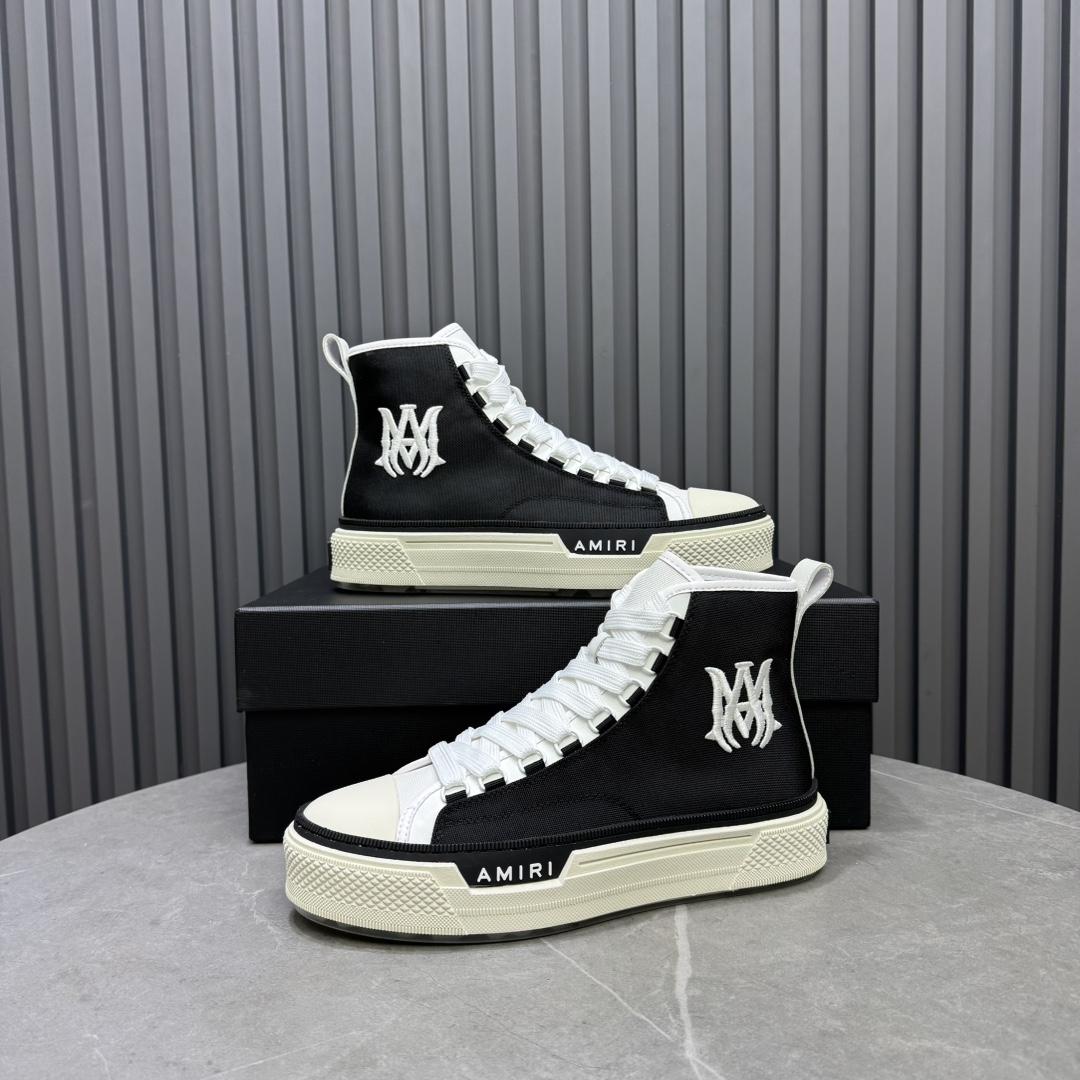 Amiri Court High-stop Sneakers - DesignerGu