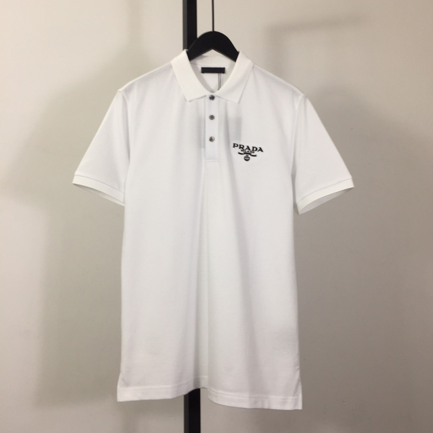 Prada Logo Cotton Polo Shirt - DesignerGu