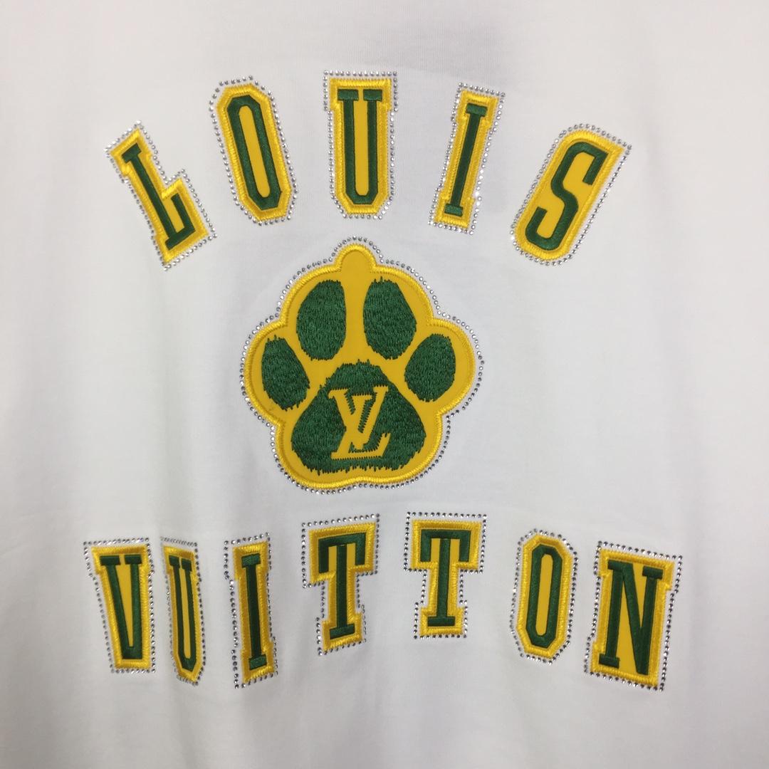 Louis Vuitton Embellished Short-Sleeved Cotton Crewneck - DesignerGu