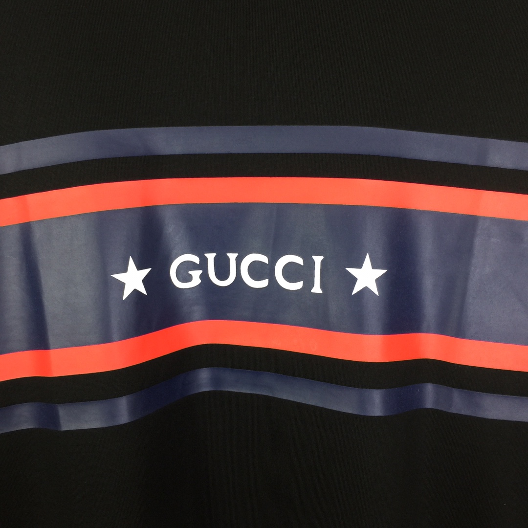 Gucci Cotton Jersey Printed T-shirt   - DesignerGu