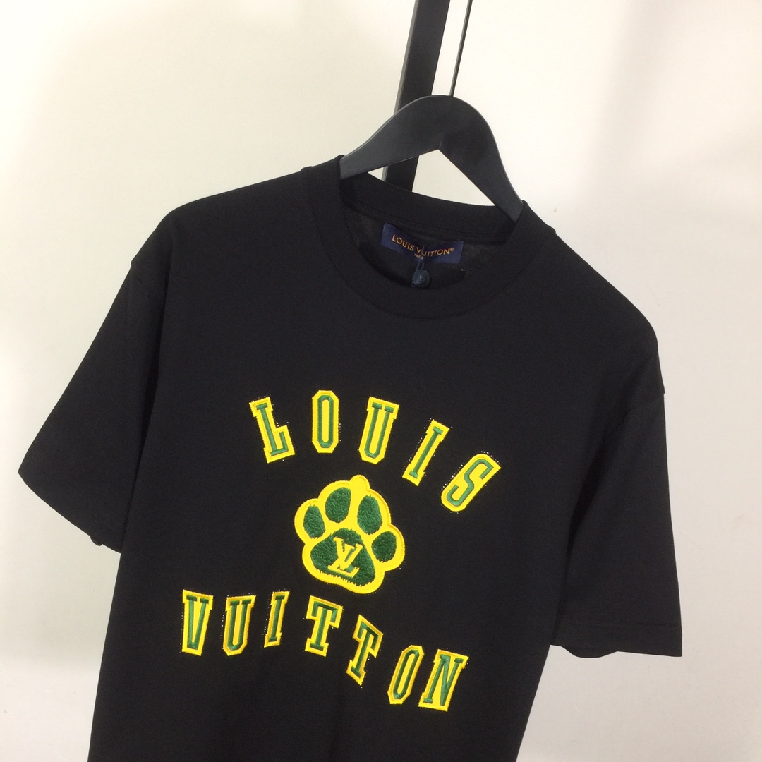 Louis Vuitton Embellished Short-Sleeved Cotton Crewneck - DesignerGu