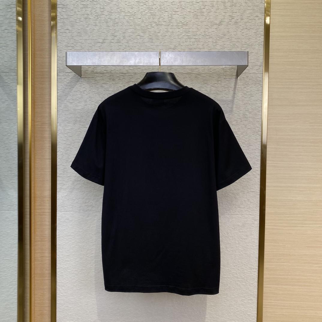 Celine Loose T-shirt In Cotton Jersey - DesignerGu