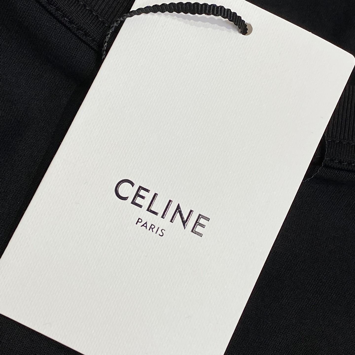 Celine Loose T-shirt In Cotton Jersey - DesignerGu