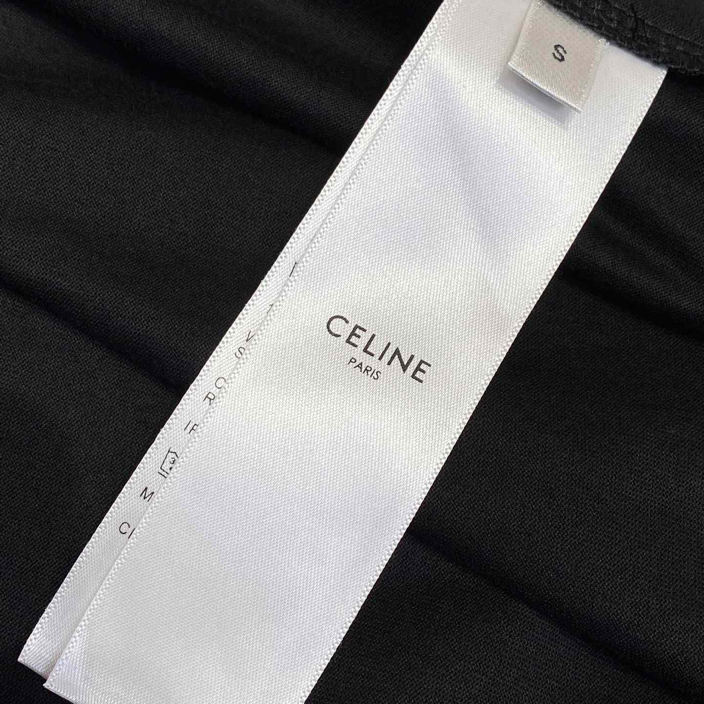 Celine Loose T-shirt In Cotton Jersey - DesignerGu