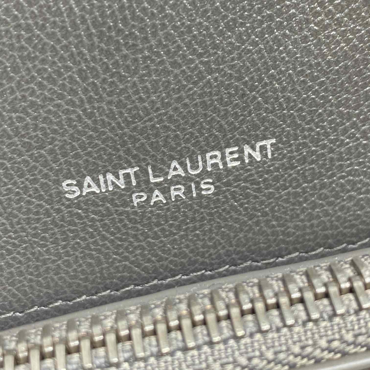 Saint Laurent Gray Matelassé Sheepskin Large College Bag  32cm - DesignerGu