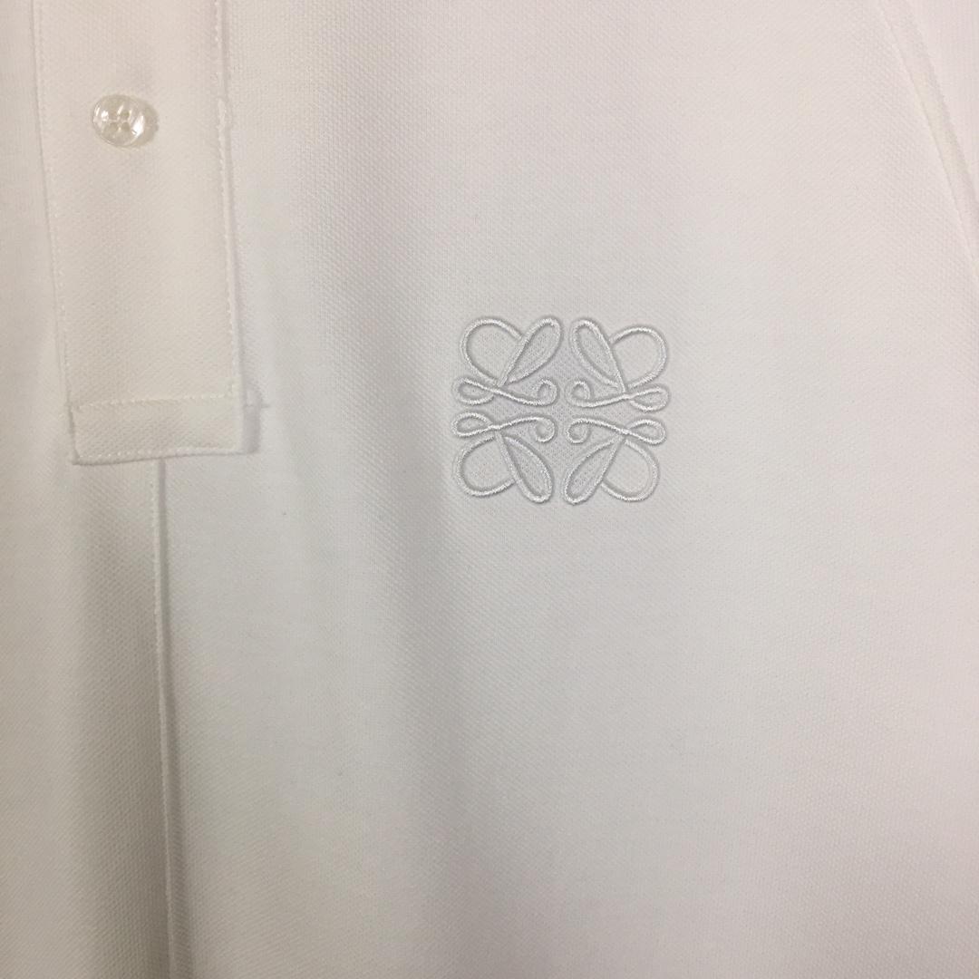 Loewe Logo Cotton Polo Shirt - DesignerGu