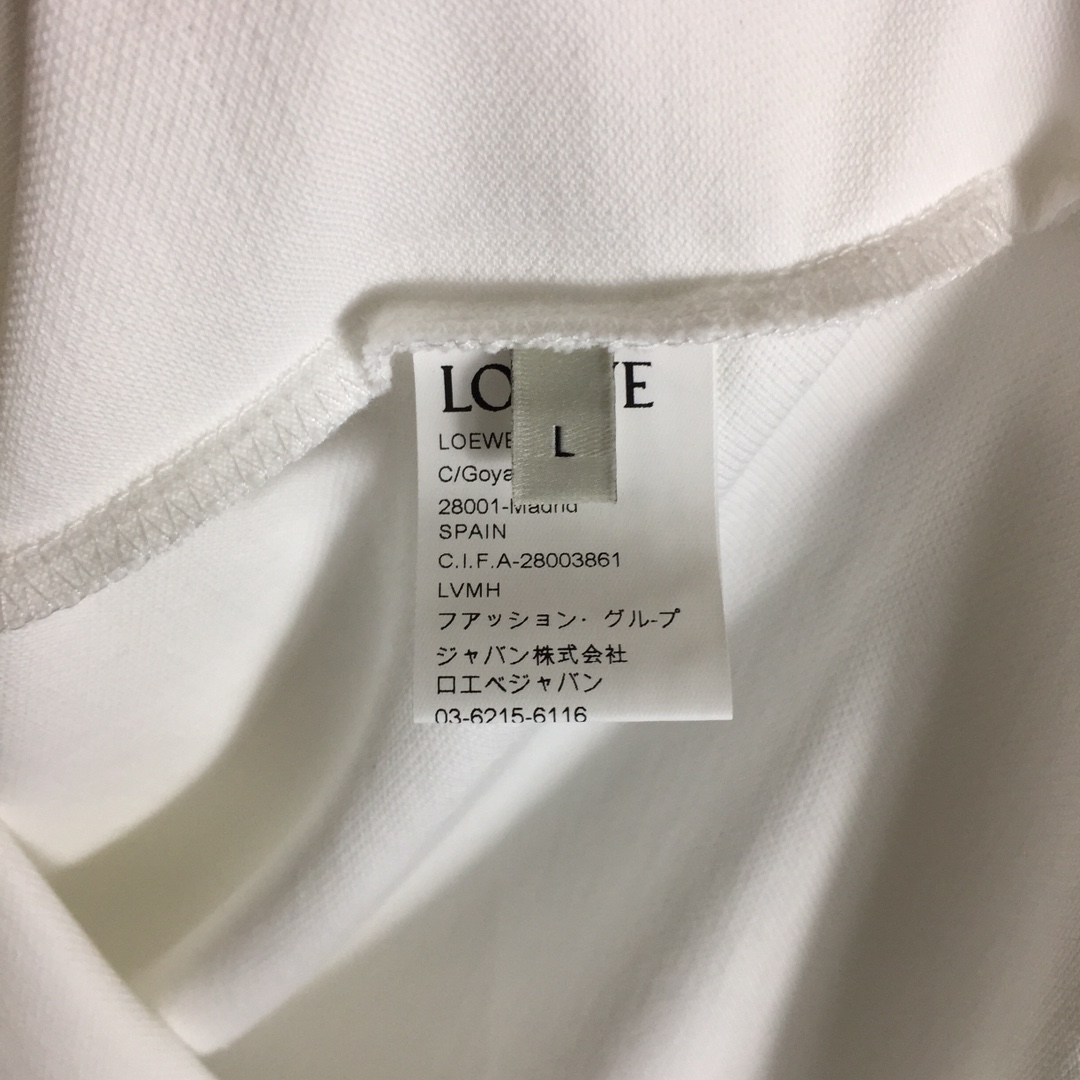 Loewe Logo Cotton Polo Shirt - DesignerGu