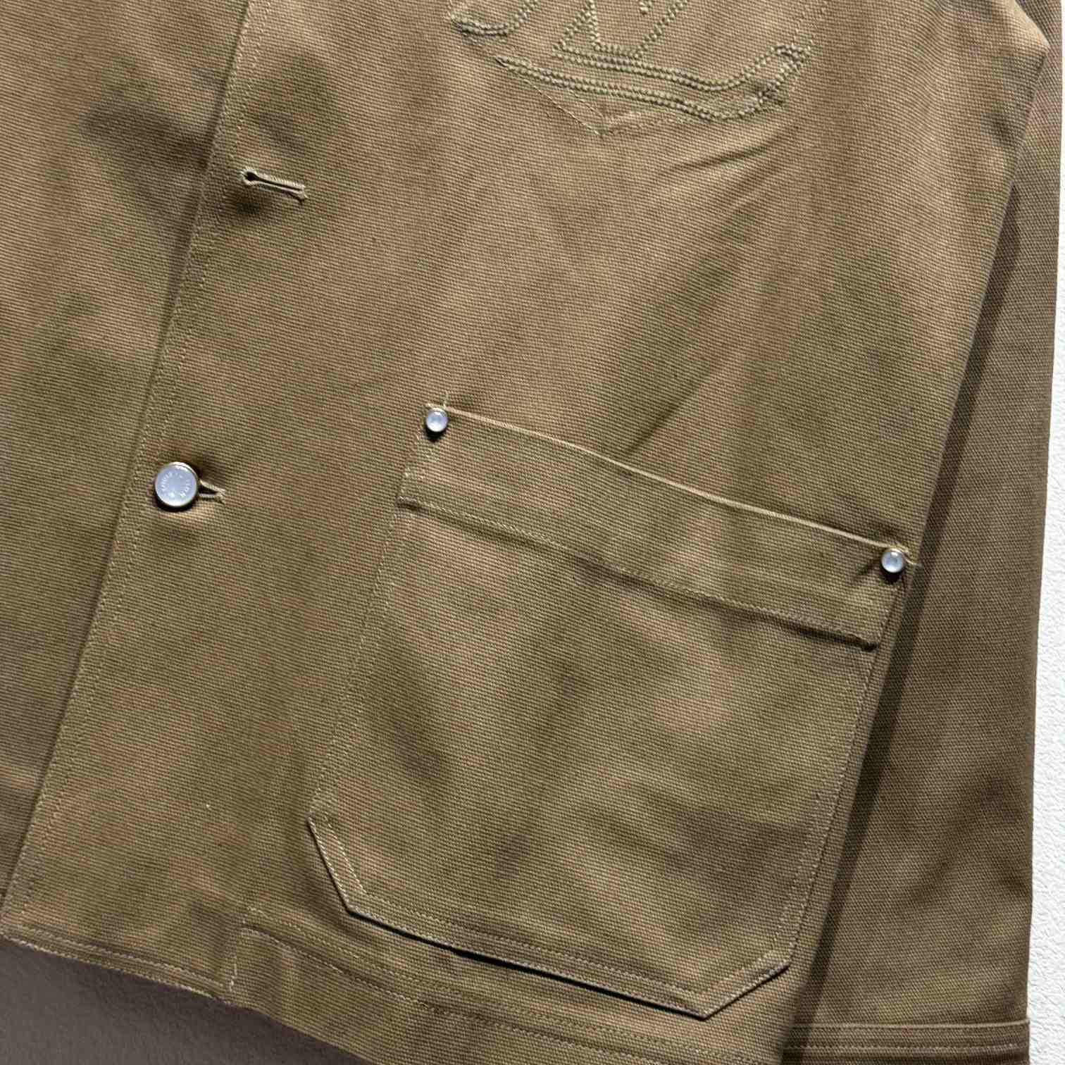 Louis Vuitton Tailored Workwear Cotton Canvas Jacket   1AGJ70 - DesignerGu