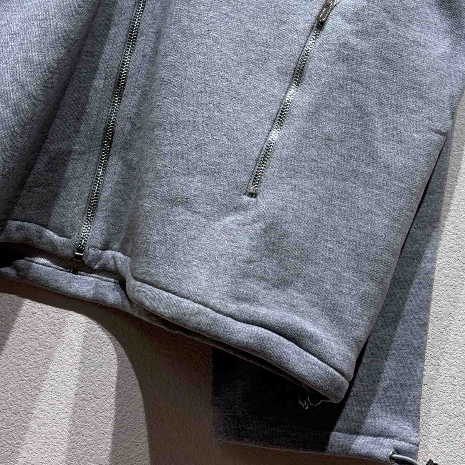 Miu Miu Cotton Fleece Zipper Sweatshirt - DesignerGu