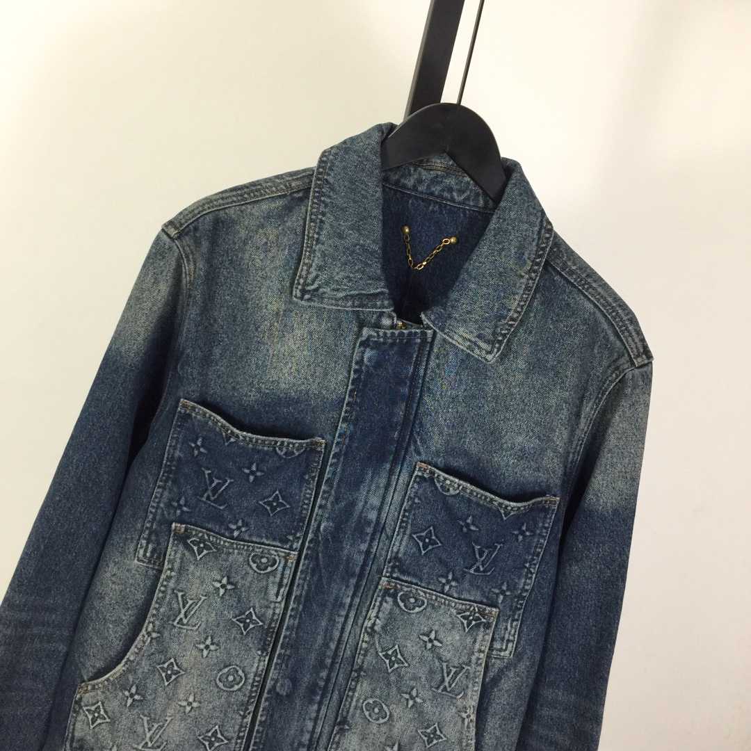 Louis Vuitton Monogram Light Denim Jacket - DesignerGu