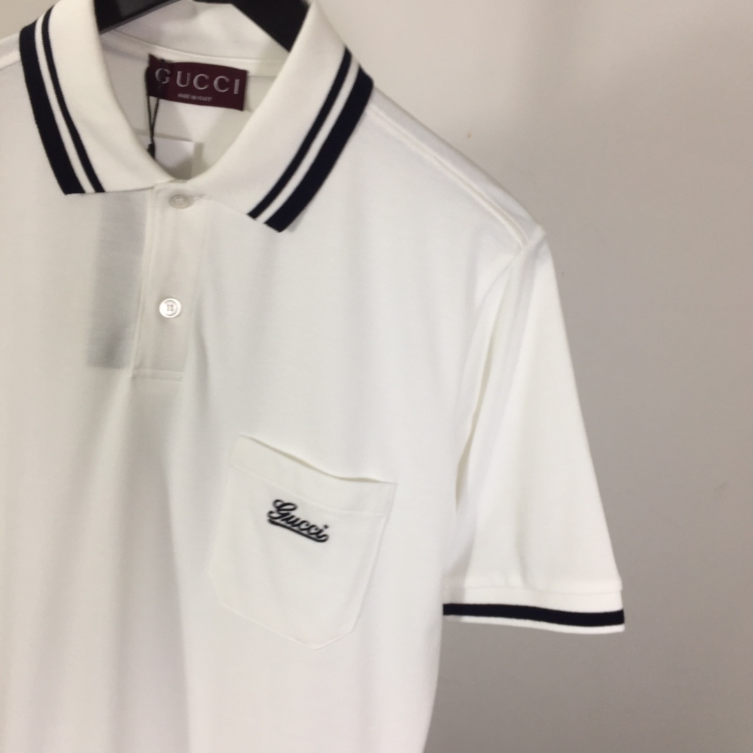 Gucci Cotton Piquet Polo Shirt - DesignerGu