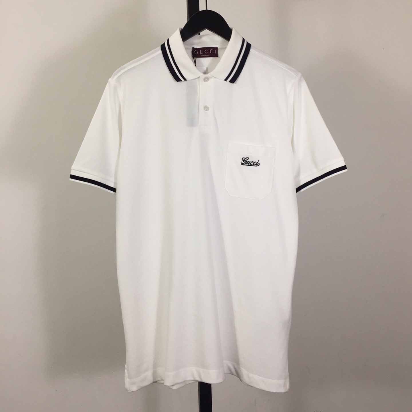 Gucci Cotton Piquet Polo Shirt - DesignerGu